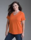 Cotton V-neck tee shirt