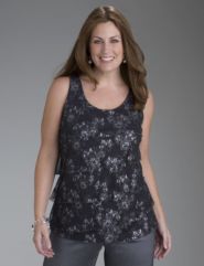 Tiered lace top