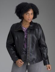 Asymmetric zip-front jacket