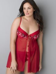 Embroidered babydoll