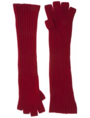 Fingerless knit gloves