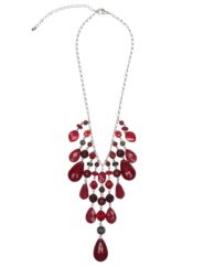 Beaded bib necklace