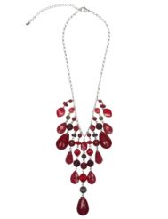 Beaded bib necklace