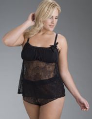 Lace cami and short set