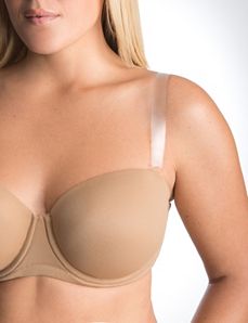 Clear 3/4" bra straps by The Natural