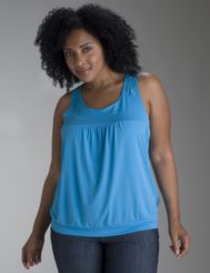 Crochet embellished tank top