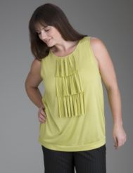 Tierred ruffle tank