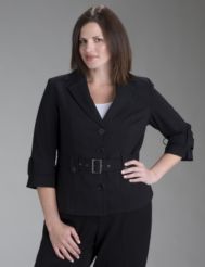 Belted fashion jacket