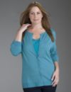 3/4 sleeve cardigan sweater