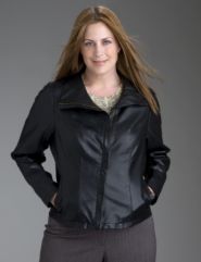 Asymmetric zip-front jacket