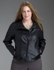 Asymmetric zip-front jacket
