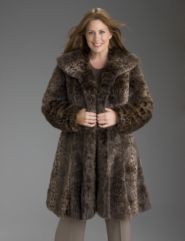 Faux leopard coat