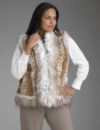 Faux fur vest