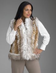 Faux fur vest