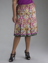 Paisley print skirt