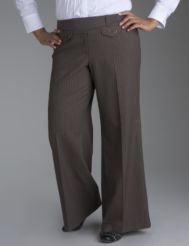 Tab front striped pant