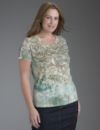 Burnout graphic tee shirt