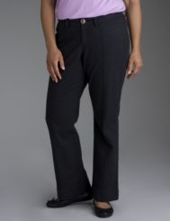 Herringbone pintuck pant