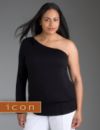 One shoulder knit top from our Icon Collection