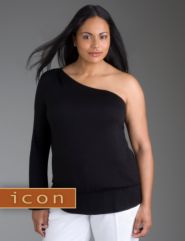 One shoulder knit top from our Icon Collection