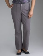 Plaid pintuck pant