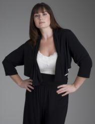 Cinched collar shrug