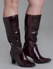 Saddle stitch fashion boot