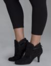 Faux suede bootie