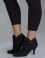 Faux suede bootie