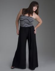 Print convertible knit jumpsuit