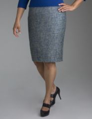 Tweed pencil skirt