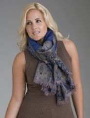 Border print fashion scarf