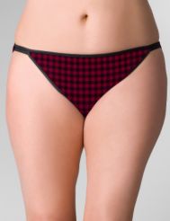 Stretch cotton string bikini