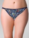Stretch cotton string bikini