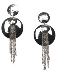 Contemporary circle earrings