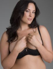 Fringed quarter cup bra