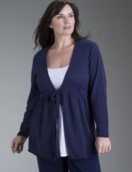 Tie front sweater