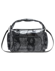 Shiny python-print handbag