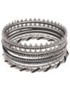 Beaded bangle bracelet collection