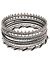 Beaded bangle bracelet collection