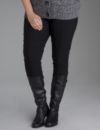 Textured slim leg pant