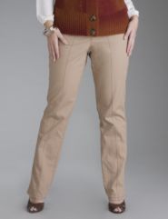 Straight leg pintuck pant