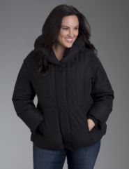 Quilted down jacket