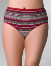 Stretch cotton high-leg panty