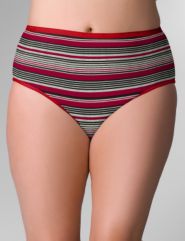 Stretch cotton high-leg panty
