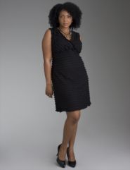 Dress with mini ruffles