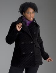 Quilted peacoat