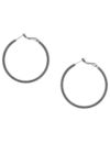 Textured hoop earrings