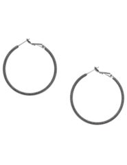 Textured hoop earrings