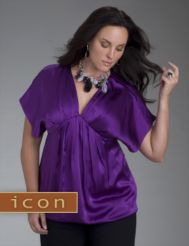Icon Collection silk kimono top